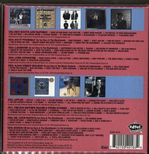 新品 IAN DURY THE STUDIO ALBUMS COLLECTION Ian Dury The Studio Albums Collection UK CD Album Box Set